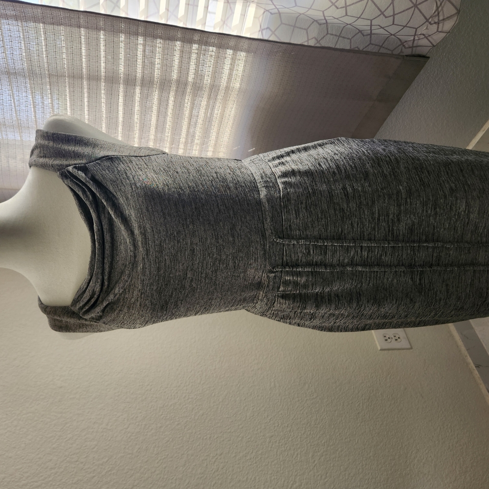 Elegant Gray Sleeveless Dress